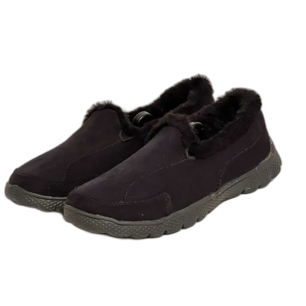 Danskin Now Cozy Faux-Fur Slip-On Shoes - Size 8.5